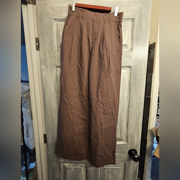 Med Halara Brown Work Pants - Picture 1 of 4
